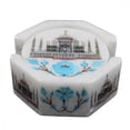 thumbnail image 2 of Handmade Inlay Marble Designer Coaster Set, 2 of 3