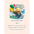 thumbnail image 2 of ArtsyQuotes 19x24 Gold Ornate Wood Framed with Double Matting Museum Art Print Titled - Mari Gayatri Stein Quote: Smile Back, 2 of 4
