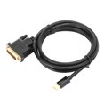 thumbnail image 2 of Displayport negro de transmisión estable a cable DVI, adaptador macho a macho, para computadora, TV, hogar, proyector LHCER Descripción de la referencia, 2 of 7