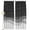 Black, variant on Ombre Waves Blackout Curtains for Bedroom/Living Room, Pinch Pleated Black Out Curtains, Abstract Art Gradient Black Modern Room Darkening Window Drapes with Hooks 2 Panels, 59"x70"