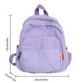 thumbnail image 3 of PENGXIANG Women Campus Backpack Canvas Simple Rucksack Daily Bag for Female (Black), 3 of 10