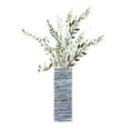 thumbnail image 3 of Loreth, Lanie 12x12 Black Modern Framed Museum Art Print Titled - Tall Blue Textured Vase, 3 of 5