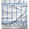 thumbnail image 1 of Soimoi Rayon Fabric Artistic Leaves Decor Fabric Printed Yard 56 Inch Wide, 1 of 5