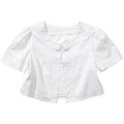 No Boundaries - Juniors Metallic Shrunken Swing Jacket