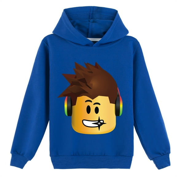 Roblox Long Sleeve Graphic Hoodies Loose Sweatshirts Pullover Hooded for Teen(8-16 Years)