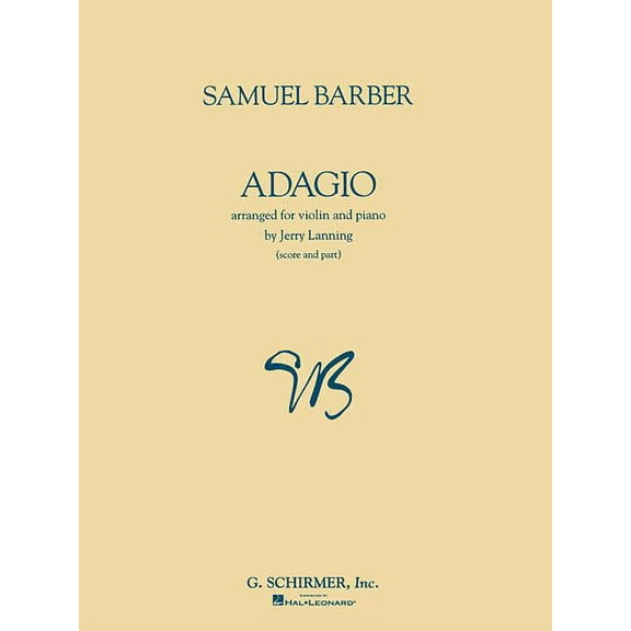 Adagio for Violin and Piano: Violin and Piano, (Paperback)