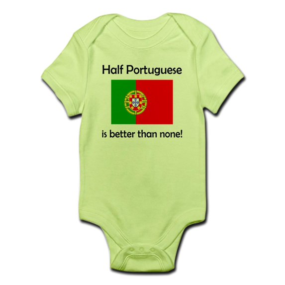 CafePress - Half Portuguese Body Suit - Baby Light Bodysuit