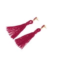 thumbnail image 4 of Pendientes colgantes estilo borla con flecos para mujer, joyería, 4 of 7