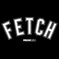 thumbnail image 2 of Girl's Mean Girls Bold White Fetch Graphic Cropped T-Shirt Black Large, 2 of 3