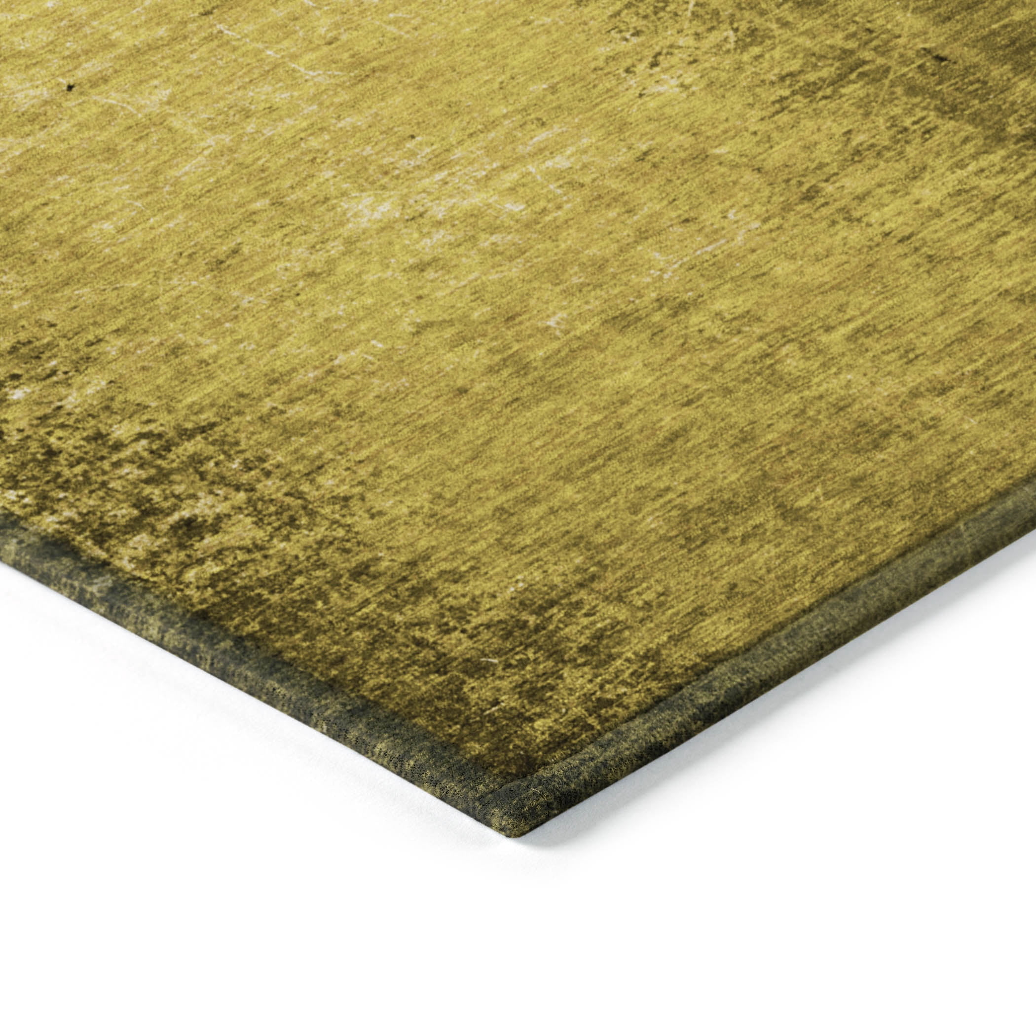 Addison Rugs Chantille Indoor/Outdoor Transitional Organic Gold Washable Rectangle Rug, 5' x 7'6"