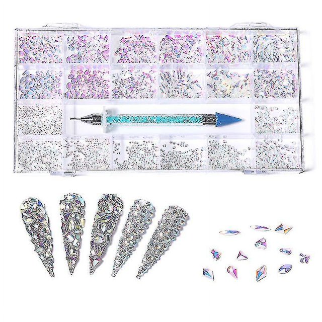 Juego de decoración de uñas de cristal YONGSHENG gemas de Diamantes de imitación