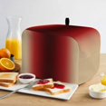 thumbnail image 2 of Red Black Khaki Ombre Toaster Cover 4 Slice, Modern Abstract Art Gradient Dustproof Bakeware Oven Protector with Top Hook, Waterproof Small Kitchen Appliance Toasters Dust Cover, 12"x11"x8", 2 of 9