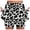White, variant on Skirts for Women's Casual Cow Print Skirt With Built In Shorts A Line High Waist Flowy Summer Skirt For Daily Wear Comfortable Stretchy Fashion Skirt White 4XL