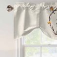 thumbnail image 4 of Fall Pumpkins Tie Up Valance Curtains for Windows, Kitchen Curtains Window Treatments, Thanksgiving Watercolor Branch Maple Leaf Short Window Shades Valances for Bedroom Bathroom Cafe 42"x18", 4 of 8