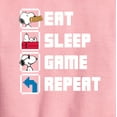 thumbnail image 2 of Peanuts - Eat Sleep Game Snoopy - Toddler & Youth Crewneck Fleece Sweatshirt, 2 of 5