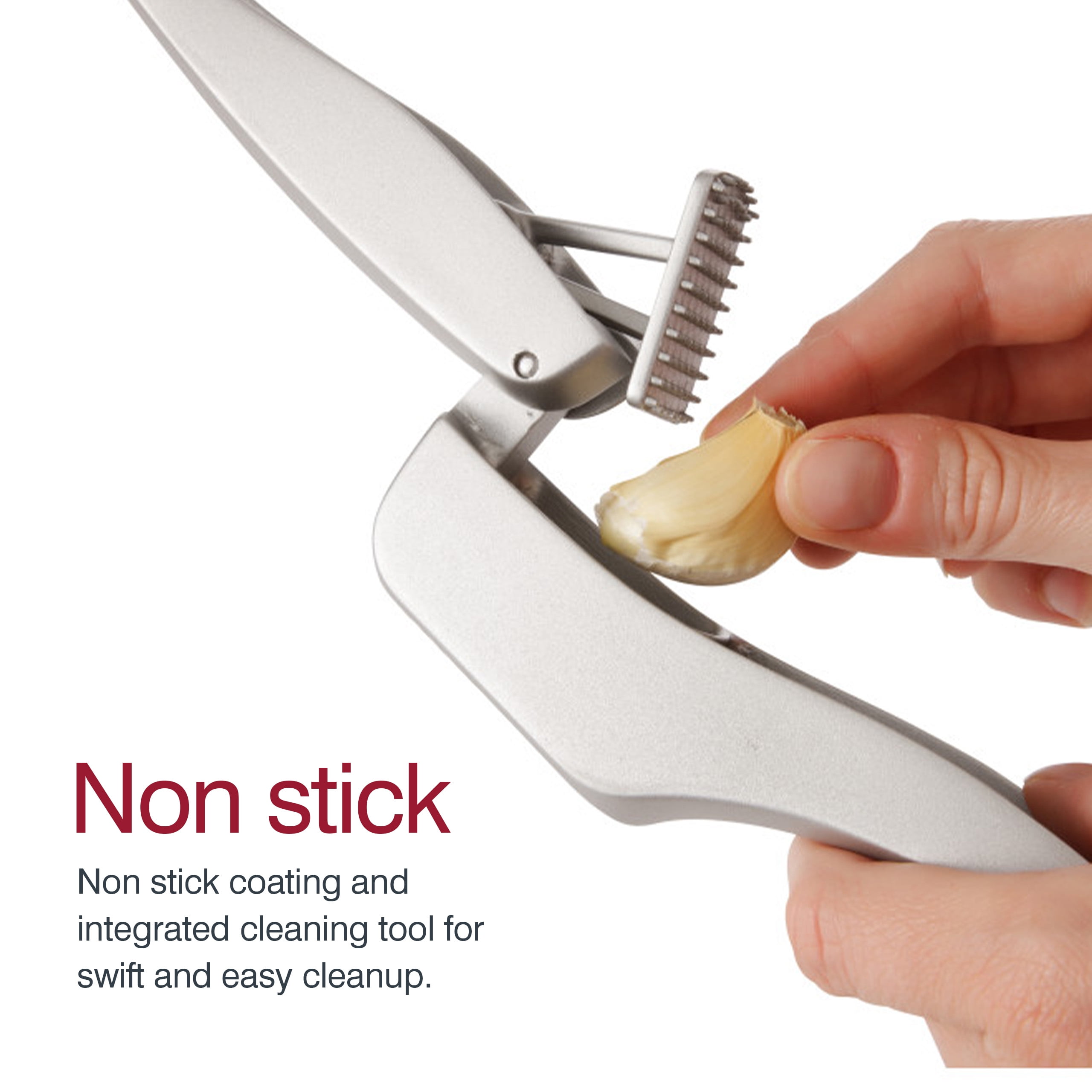 Sliq Garlic Crusher and Press with Peeler, Dishwasher Safe, Garlic Twi –  Get Sliq
