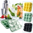 thumbnail image 2 of Clearance! Silicone Ice Tray Whiskey 9 Even Funnel Free Rose Ice Box Ice Mould, 2 of 8