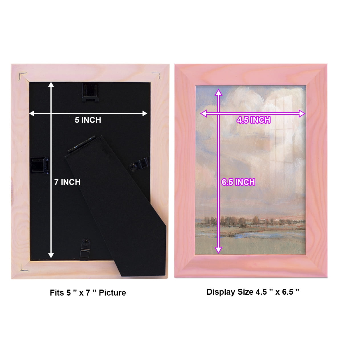 Billowing Clouds II - Framed Print w/glass - Sunset Pink