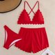 thumbnail image 1 of Trajes de baño para mujer Traje de baño de tres piezas para mujer con cordón Traje de baño de dos piezas para playa Trajes de baño para mujer Trajes de baño para mujer Trajes de baño de moda de playa, 1 of 8