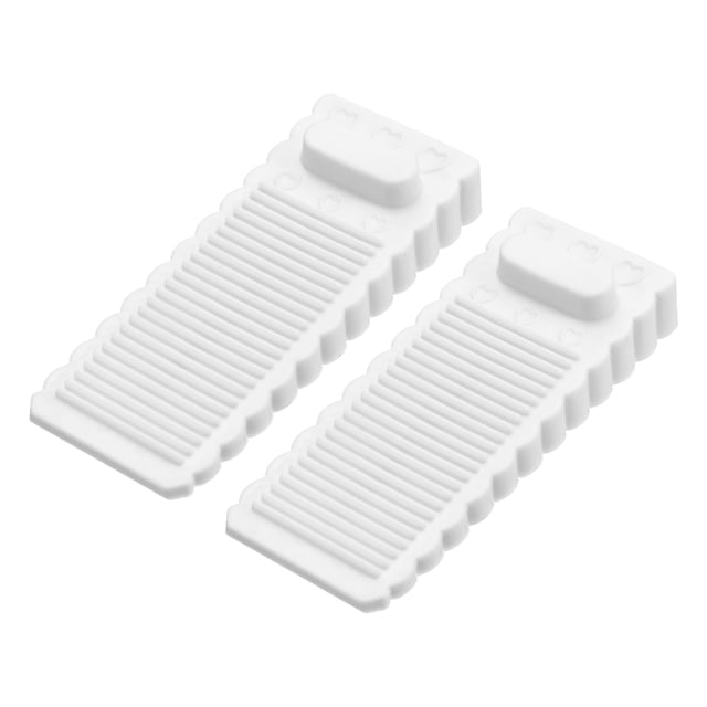 2 Pcs Topes de puerta para la parte inferior de la puerta, 1.57 pulgadas, blanco