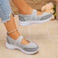thumbnail image 5 of Wensltd Womens Shoes Comfortable Closed Toe Mesh Upper Sandals with Breathable Design for Women and Everyday Gray, 5 of 9