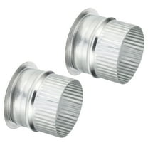 Uxcell 3 inch Duct Collar, 2Pcs Duct Connector Flange Galvanized Iron Tight Vent Air Duct Fitting for Home Office
