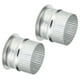 thumbnail image 1 of Uxcell Collar de Conducto de 3 pulgadas, 2Pcs Conector de Conducto Flange de Hierro Galvanizado Ajustado para Ventilación de Aire en Casa Oficina, 1 of 5