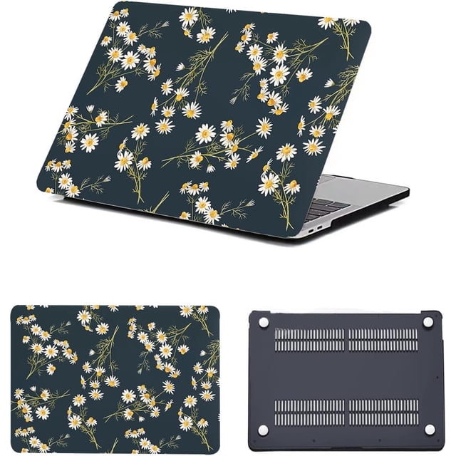 Pattern Case for MacBook 12 inch 2017 2016 2015 A1534 with Retina Display,Matte Frosted Plastic Laptop Hard Shell Case Protective Cover for MacBook 12" A1534,Daisy