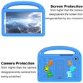 thumbnail image 4 of Dteck Case for Samsung Galaxy Tab A9 8.7" SM-X110/X115, Lightweight EVA Shockproof Handle Kids Case with Kickstand Cute DIY Accessories,Blue (Cartoon Letters), 4 of 6