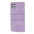 thumbnail image 5 of Feishell for Samsung Galaxy A22 5G Case with Detachable Wrist Strap,Premium PU Leather Drop Protection Magnetic Clasp Flip Kickstand RFID Blocking Credit Card Slots Wallet Phone Case,Lightpurple, 5 of 11