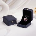 thumbnail image 5 of Iefil August October Birthstone Necklace Birthday Gifts for Mom Grandma, Anniversary Birthday Gift for Her Birthstone Jewelry Peridot Necklace Pink Sapphire Necklaces, 5 of 7