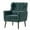 Green, variant on DEALTOPS Upholstered Accent Chair Modern Armchair with Chenille Fabric Lounge for Bedroom-Dark Blue