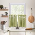 thumbnail image 3 of 2Pc Curtain, Kitchen Curtain, Flower Curtain (74 × 61Cm) D Polyester - 2Pc Curtains, 3 of 8