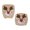 Reindeer Face Pattern, variant on CHAQLIN Poinsettia Holly Print Rotating Chair Slipcover, 2 Piece Sets Office Computer Chair Covers Stretch Removable Rotating Chair Protectors for Armchair