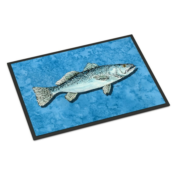Carolines Treasures 8770JMAT 24 x 36 in. Fish - Trout Indoor Or Outdoor Doormat