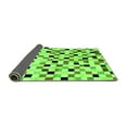 thumbnail image 2 of Ahgly Company Indoor Rectangle Checkered Green Modern Area Rugs, 8' x 12', 2 of 4