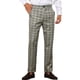thumbnail image 4 of Pantalones de cuadros INSPIRE CHIC para hombre, con frente plano y corte recto, talla 28, color gris, 4 of 5