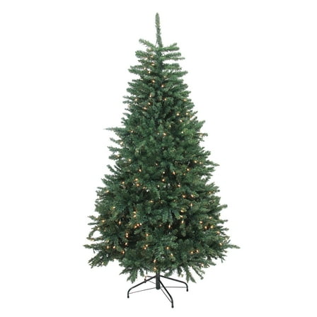 6.5' Pre-Lit Northern Pine Full Artificial Christmas Tree - Clear Lights