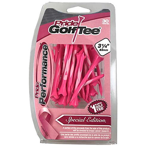 Tees de golf de plástico Pride Professional, 8,3 cm, paquete de 30