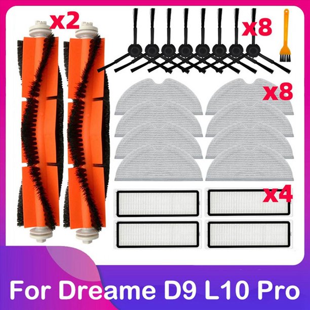 Accesorios para Aspiradoras para D9/9 Max/L10 Pro/Trouver LDS Finder, Cepillo Lateral Principal, Filtro, Trapeador, Bolsa para Polvo