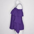 thumbnail image 4 of Romeo and Juliet ACAI Women's Off Shoulder Flounce Angel Sleeves Blouse, L, 4 of 6