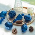 thumbnail image 2 of Juego de 4 adornos navideños KI Store Mercury Glass (azul), 2 of 6