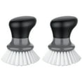 thumbnail image 7 of MR.Siga Dish Scrub Brush for Kitchen, Palm Brush Dish Scrubber with Ergonomic Grip,Nylon Brush, Gray, Pack of 2,, 7 of 7