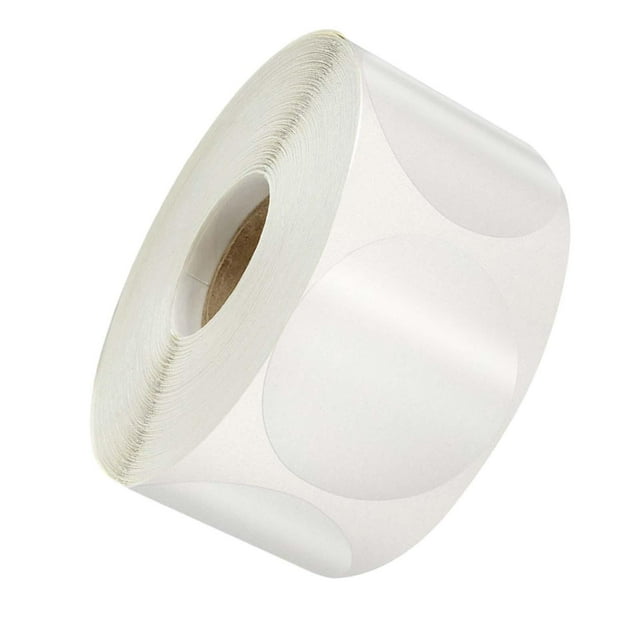 Clear Envelope Seal Sticker Labels, 500 Pieces Clear Paper Envelope Seal Labels, 5cm