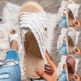 thumbnail image 4 of Oyedens Slippers For Women Fashion Wide Width Comfort Outdoor Dress Slip On Slides Dress Sandals, 4 of 5