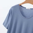 thumbnail image 7 of Besolor Plus Size Pajamas Tops for Women Summer Lightweight Casual Comfy Crewneck Short Sleeve Shirts Homewear, 7 of 7