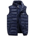 thumbnail image 2 of Chaleco de algodón grueso para jóvenes, chaqueta de hombro, de moda, de talla grande para hombres, 2 of 5