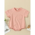 thumbnail image 2 of Bagilaanoe Newborn Baby Boy Rompers Short Sleeve Bodysuits 6M 12M 18M 24M Infant Casual One Piece Short Jumpsuit, 2 of 8