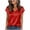 Red, variant on yillto Women's Short Sleeve Dressy Blouse Satin V Neck Casual Business Tunic Tops Fashion Work Office Shirts