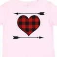 thumbnail image 4 of Inktastic Buffalo Plaid Valentines Day Heart Boys or Girls Toddler T-Shirt, 4 of 5